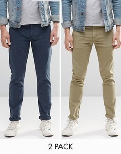 2 пары джинсов скинни ASOS - СКИДКА - Мульти
