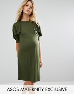 Платье-футболка для беременных ASOS Maternity - Зеленый