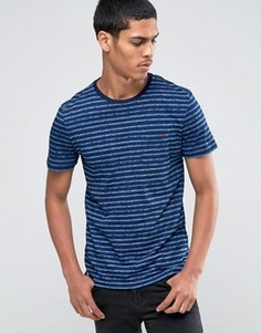 Футболка в полоску с круглым вырезом Celio - Темно-синий