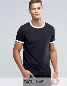 Черная футболка классического кроя Jack Wills Ringer - Черный