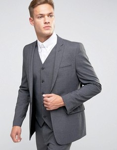 Темно-серый пиджак скинни ASOS - Серый