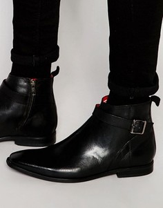 Кожаные ботинки Base London Albert Jodphur - Черный
