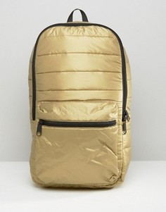 Стеганый рюкзак металлик Converse - Золотой