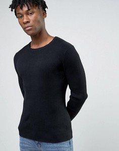 Джемпер в рубчик Selected Homme - Черный