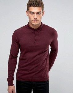 Поло из смешанного кашемира с длинными рукавами United Colors Of Benetton - Красный