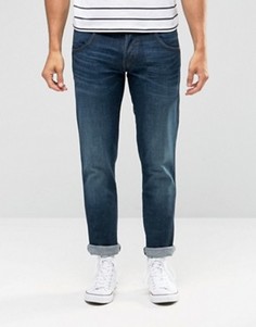 Зеленоватые джинсы слим с заниженной талией Wrangler - Синий