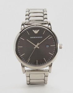 Узкие наручные часы из нержавеющей стали Emporio Armani AR2499 - Серебряный
