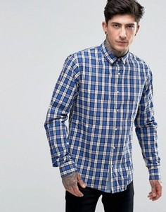 Рубашка классического кроя в темно-синюю клетку Scotch &amp; Soda - Темно-синий