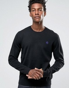 Черный джемпер с круглым вырезом и логотипом Paul Smith - Черный