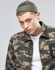 Шапка-бини с абстрактным узором ASOS - Зеленый