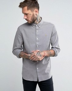 Фактурная рубашка классического кроя Farah - Серый