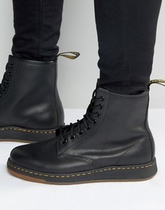Ботинки с 8 парами люверсов Dr Martens Lite Newton - Черный