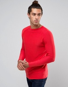 Джемпер в рубчик с круглым вырезом United Colors of Benetton - Красный