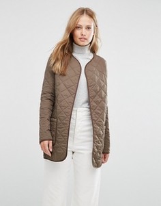 Стеганый бомбер цвета хаки Cooper &amp; Stollbrand - Зеленый