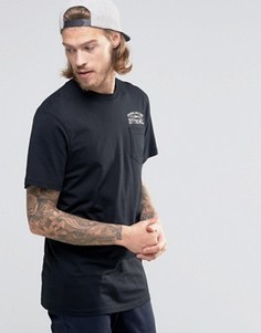 Черная футболка с карманом и принтом Since 66 Vans VA2YPHBLK - Черный