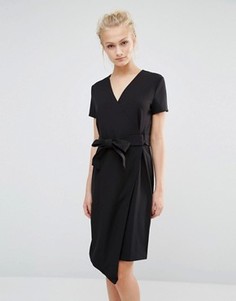 Платье с запахом и поясом Vero Moda - Черный