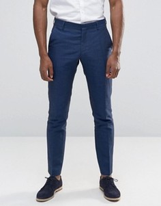 Льняные брюки Selected - Темно-синий