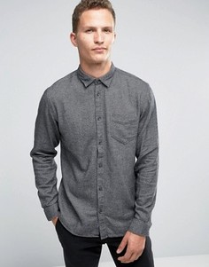 Фланелевая рубашка классического кроя Selected Homme - Серый