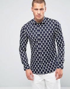 Рубашка из эластичной ткани Scotch and Soda - Черный