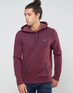 Худи через голову с логотипом Hollister - Красный