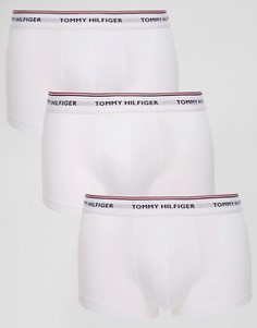 3 пары практичных эластичных боксеров-брифов Tommy Hilfiger - Белый