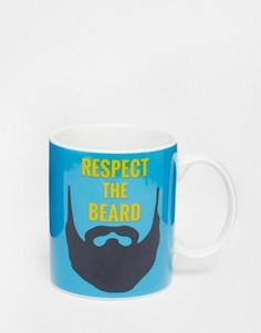 Кружка с принтом Respect The Beard - Мульти Gifts