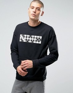 Черный свитшот с круглым вырезом Nike Nk Court 810149-010 - Черный