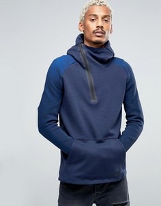 Голубое флисовое худи Nike Tech 805655-451 - Синий