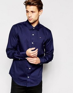 Эластичная рубашка слим Hilfiger Denim - Синий