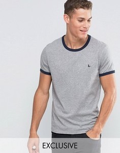 Серая футболка классического кроя Jack Wills Ringer - Серый