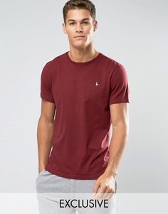 Бордовая футболка классического кроя Jack Wills Sandleford - Красный