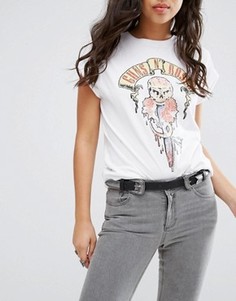 Ремень в стиле вестерн с двумя пряжками ASOS - Черный