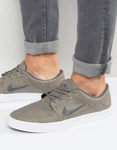 Серые парусиновые премиум-кроссовки Nike SB Portmore 807399-001 - Серый