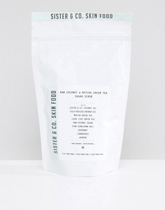 Сахарный скраб для тела Sister &amp; Co Raw Coconut &amp; Matcha Green Tea - 300 г - Бесцветный