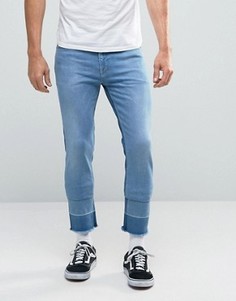 Укороченные джинсы скинни ASOS - Синий