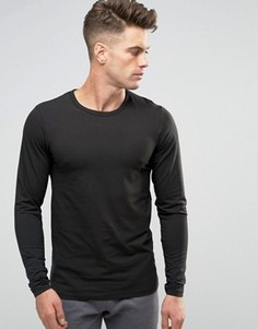 Лонгслив классического кроя Jack &amp; Jones - Черный