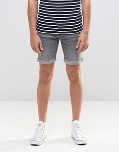 Серые джинсовые шорты слим Blend Twister - Серый