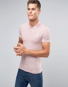 Розовая футболка-поло из ткани пике ASOS - Розовый