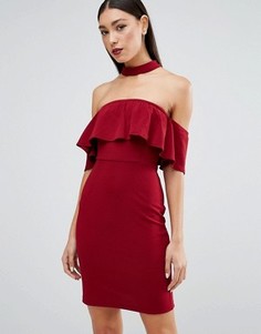 Платье с горловиной‑чокер Parisian - Красный