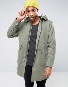 Парка со съемной курткой-пилот Selected Homme Premium - Серый