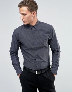 Строгая рубашка слим с длинными рукавами Jack &amp; Jones Premium - Темно-синий