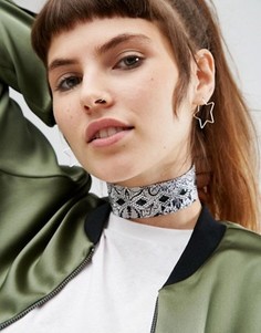 Чокер с принтом и отделкой ASOS - Мульти