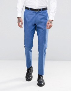Синие супероблегающие брюки ASOS - Синий