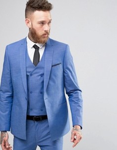 Синий пиджак слим ASOS - Синий