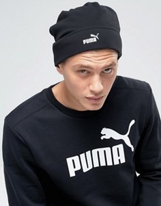 Черная флисовая шапка-бини Puma Snow 2106001 - Черный