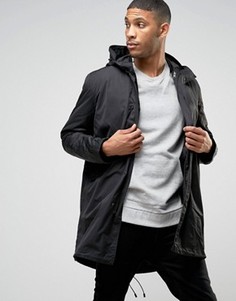 Черная парка 2 в 1 с курткой-пилот ASOS - Черный