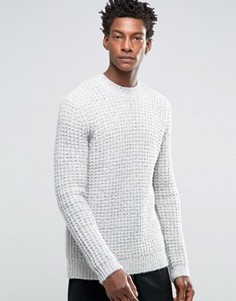 Плотный джемпер с отделкой по краю горловины ASOS - Серый