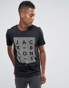 Футболка с принтом Jack &amp; Jones - Черный