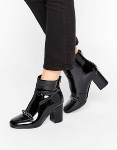 Ботильоны с цепочкой ASOS RAMMA - Черный