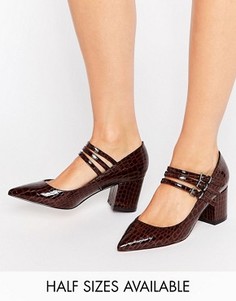 Туфли на каблуке с острым носком ASOS SABINE - Рыжий